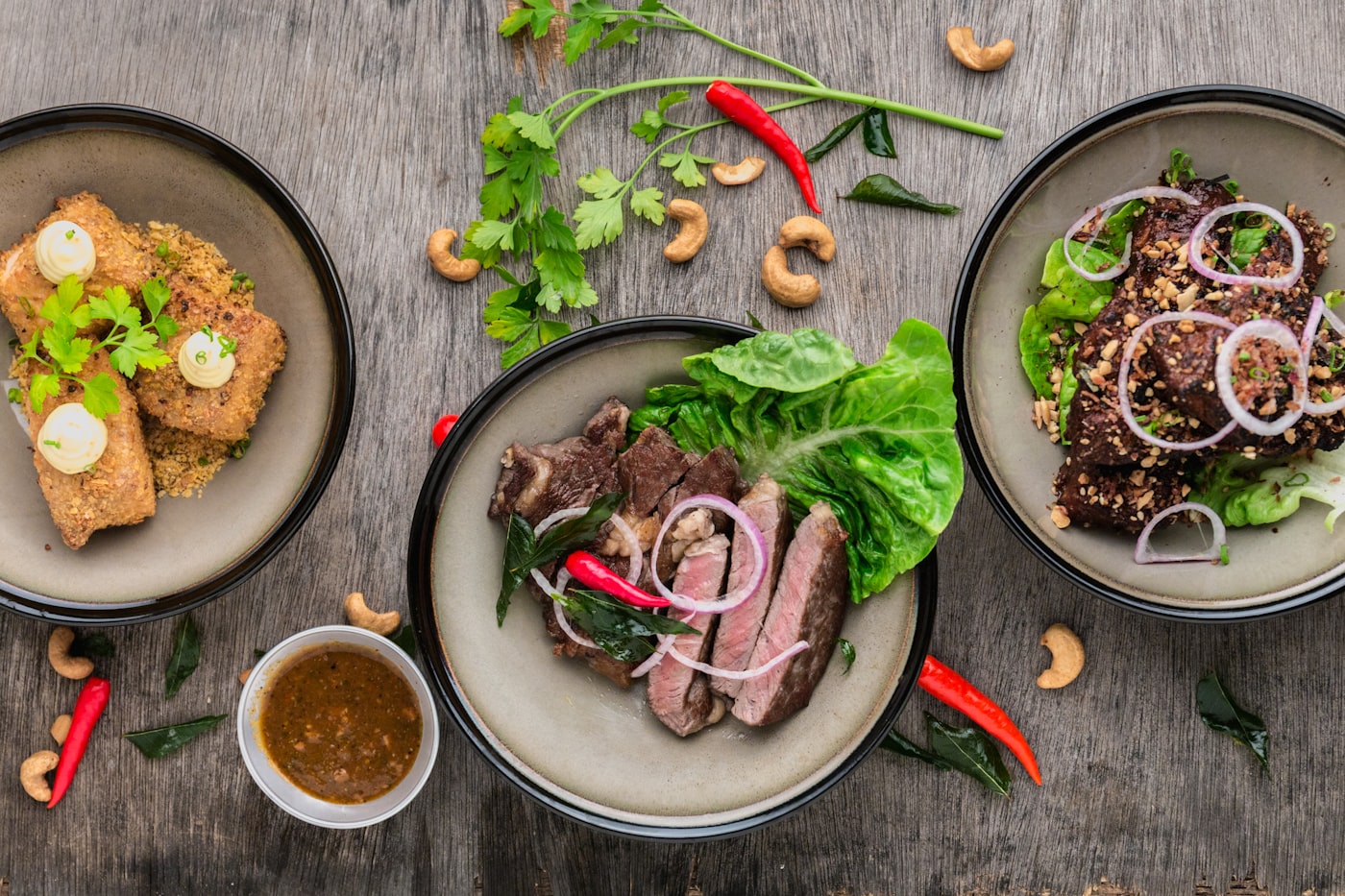 Vers bereid gerecht op tafel